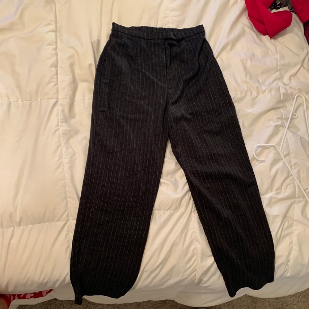 pinstripe business pants